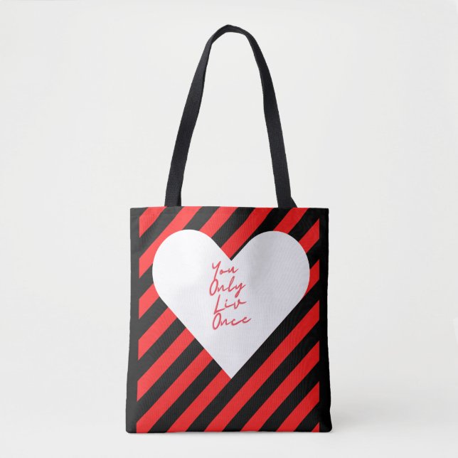 Tote Bag WWE Vive Morgan... Vous ne vivez qu'une fois (Devant)