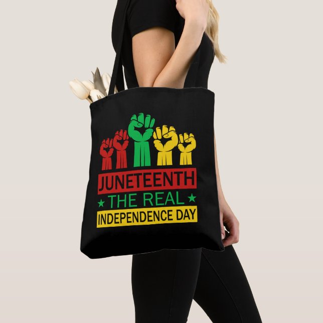 Tote Bag Xème Monde Art Pan Afrique couleurs (De près)
