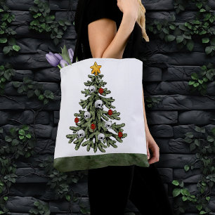 Tote Bag XMAS déplaisant Un Arbre De Noël Très Gothique