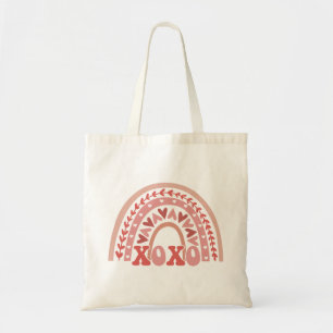 Tote Bag XOXO Saint Valentin Arc en ciel