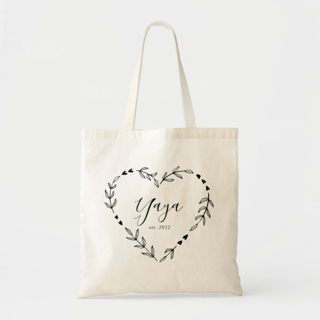Tote Bag Yaya Année Est. (Devant)