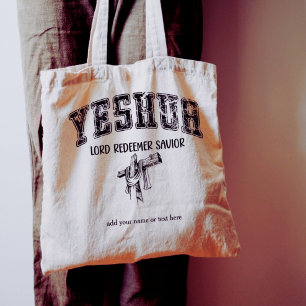 Tote Bag Yeshua Lord Rédempteur Sauveur Jésus Type Vintage