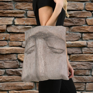 Tote Bag Yeux âmes sculptés en bois