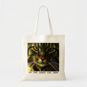Tote Bag Yeux de chat hypnotisants du visage animal