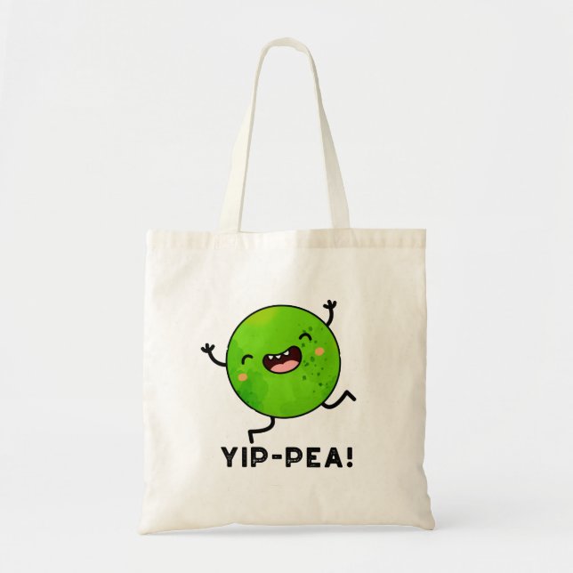 Tote Bag Yip-pea Happy Pea Pun (Devant)