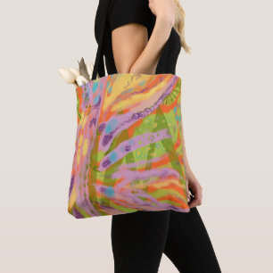 Tote bag/yoga bag. Abstract colourful yoga bag