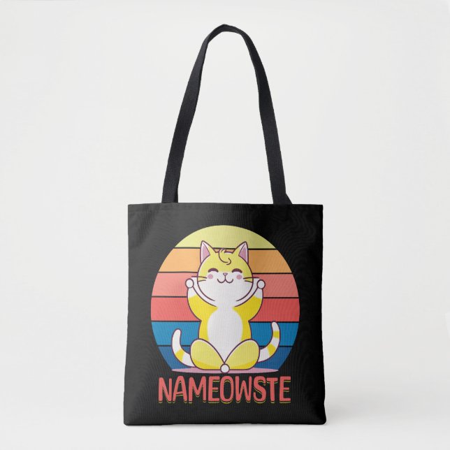 Tote Bag Yoga cat (Devant)