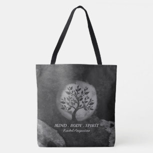 Tote Bag Yoga Instructeur de méditation Logo de l'arbre noi