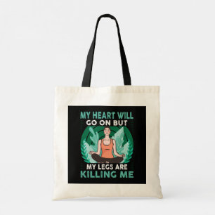 Tote Bag Yoga - Mon Coeur Va Continuer