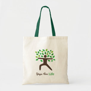 Tote Bag Yoga pendant la vie, pose de guerrier, arbre