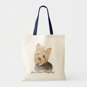 Tote Bag Yorkie mignonne, Yorkshire Terrier, Chien, Animal 