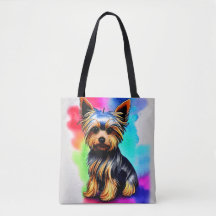 Yorkshire Terrier Aquarelle Paint Splash Fourre-to