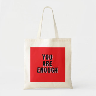 Tote Bag You Are Enough – Inspirational Quote 