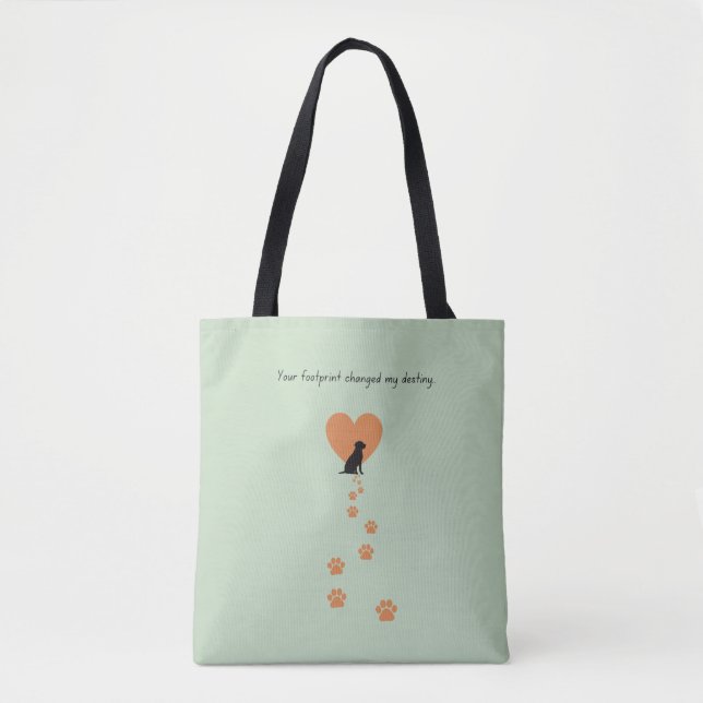 Tote Bag Your footprint changed my destiny (Devant)
