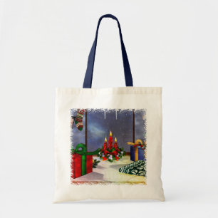 Tote Bag Yule Time Reflections Holiday Art GIFT