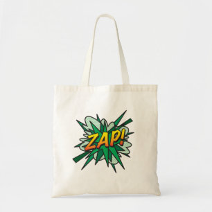 Tote Bag ZAP Comédie Livre amusant Typographie moderne