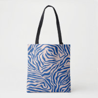 Zebra Print Blue Zebra Stripes Poster de animal