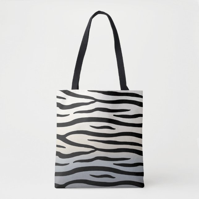 Tote Bag Zebra Stripes Exotic Poster de animal (Devant)