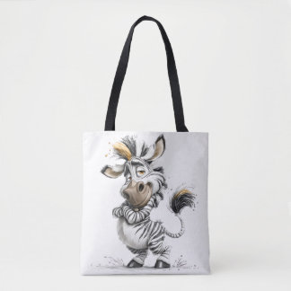 Tote Bag Zèbre fantaisiste