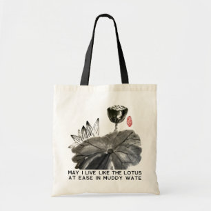 Tote Bag Zen Lotus Design/Zen Lifestyle