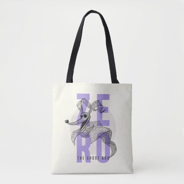 Tote Bag Zéro le chien fantôme - Typographie (Devant)