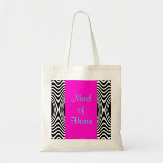 Tote Bag Zigzag de mariage de domestique de Chevron de