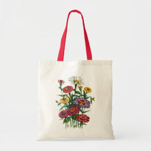 Tote Bag Zinnias