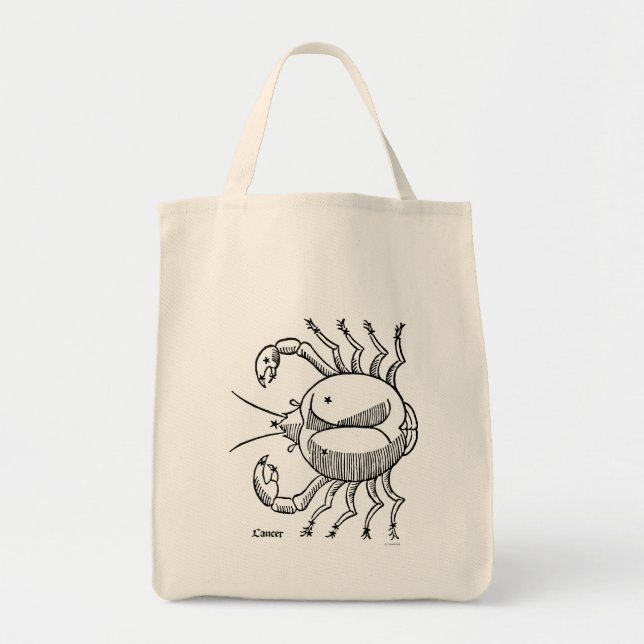 Tote Bag Zodiaque : Cancer, 1482 (Devant)