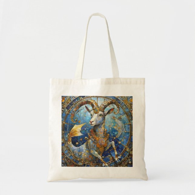 Tote Bag Zodiaque - Capricorne Chèvre de mer (Devant)