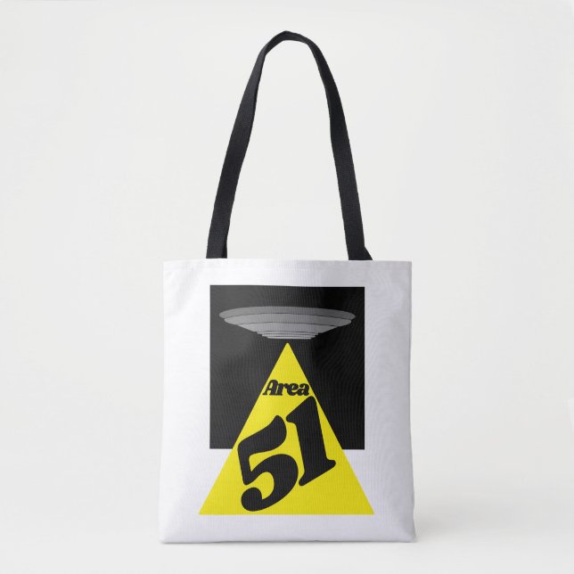 Tote Bag Zone 51, OVNI (Devant)