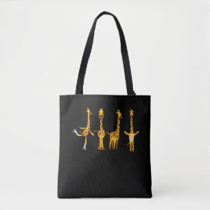 Tote Bag Zoo de patinage en ligne de Giraffe Lover