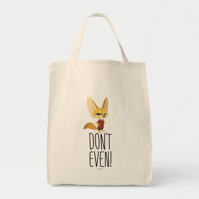 Tote Bag Zootopia | Finnick - Ne même pas ! (Devant)
