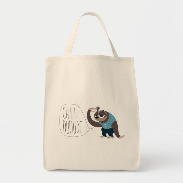 Tote Bag Zootopia | Flash - Chill Duuuude (Devant)