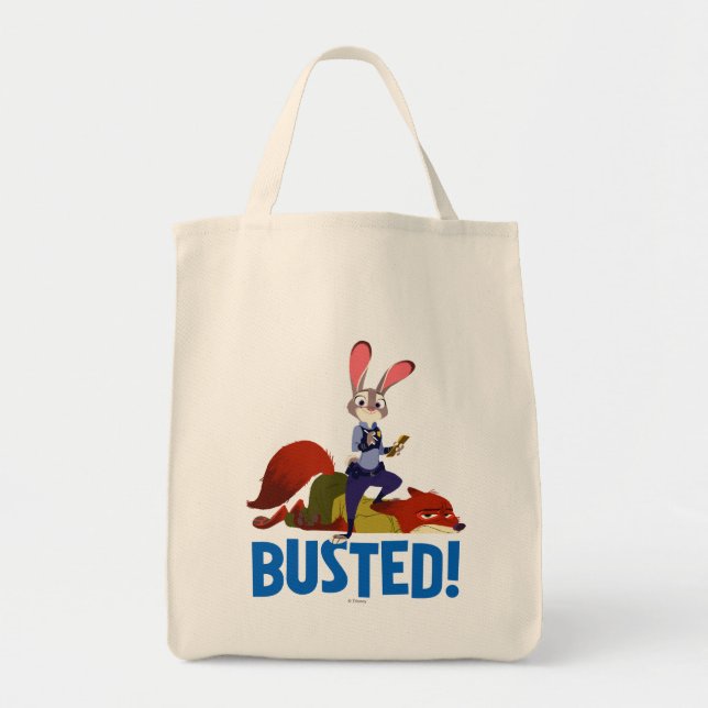 Tote Bag Zootopia | Judy Hopps & Nick Wilde - Busted! (Devant)