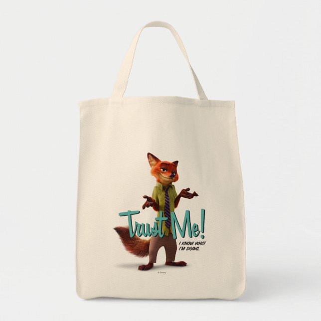 Tote Bag Zootopia | Nick Wilde - Faites-moi confiance ! (Devant)