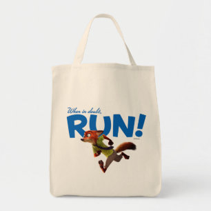 Tote Bag Zootopia   Nick Wilde - Quand en doute, COURSE !