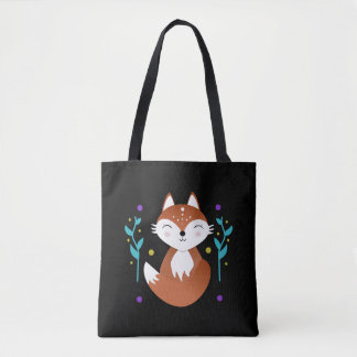 Tote Bag Zorra nocturna meditando en la noche