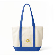Tote Bags Radiant Golden Lotus