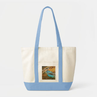 Tote Bags with blue boat