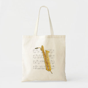 Tote - Bass Saxophone and sheet music Bag