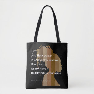 Tote "Ebony Woman"  Bag