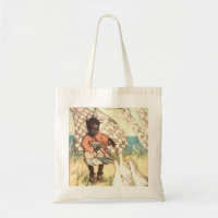 Tote : Feeding the Geese by Helen Hyde (1868-1919)
