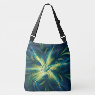 Tote Fractal Flower Blue Palette