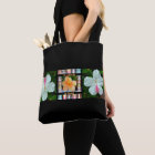 Tote, Hawaiian Tapestry w/ Hibiscus