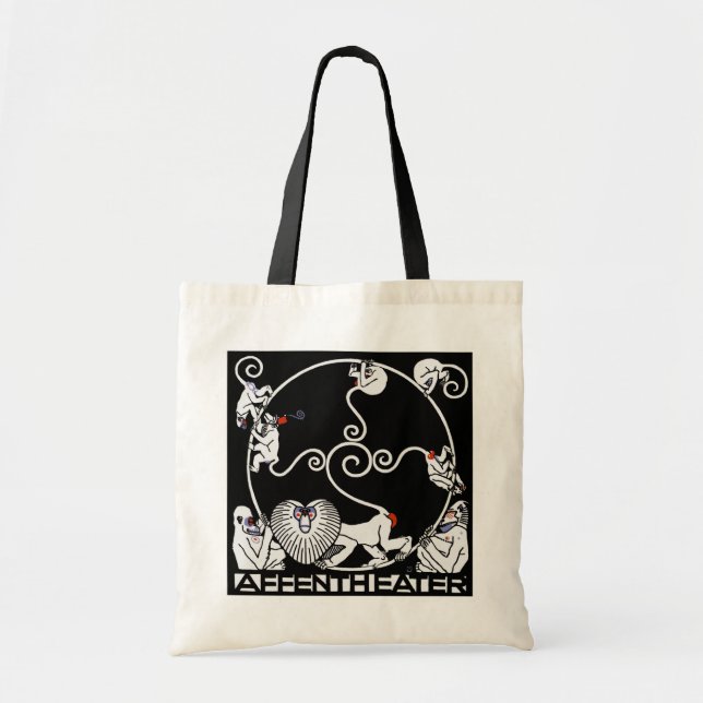 Tote: Jugendstil - Affentheater Tote Bag (Front)
