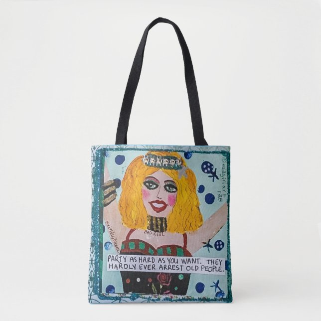 Tote-party as hard as you want they hardly ever re tote bag (Front)