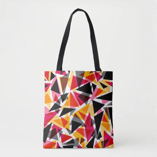 Tote Seamless geometric triangles shapes pattern m Bag (Front)
