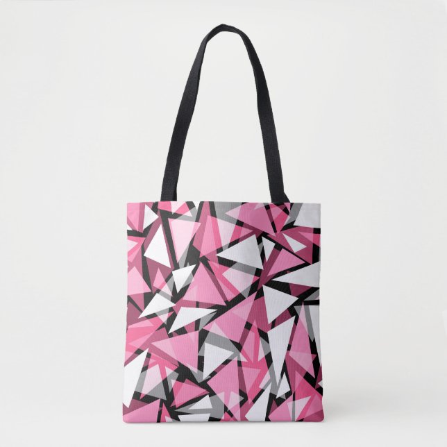 Tote Seamless geometric triangles shapes pattern m Bag (Front)