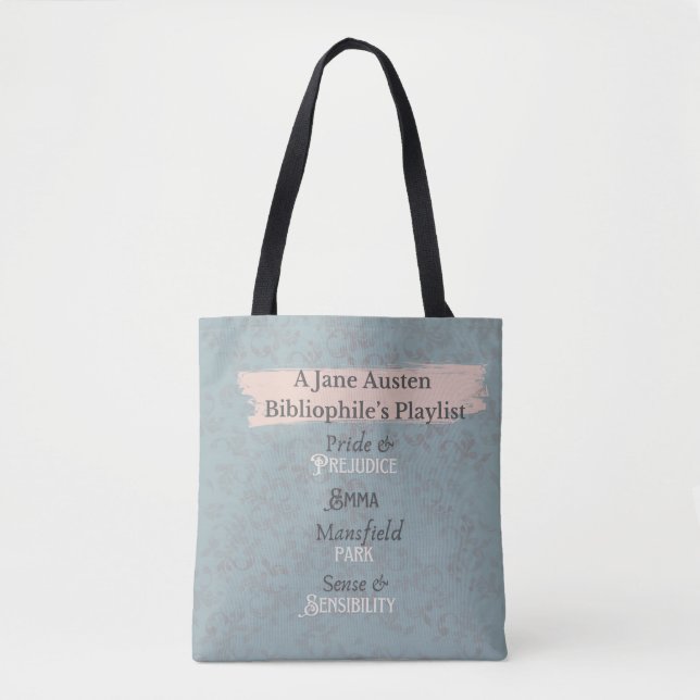Tote - The Jane Austen Bibliophile's Playlist Bag (Front)