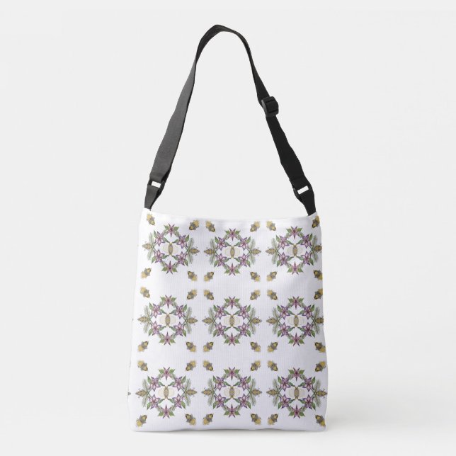Tote with flowers and bees  (Back)